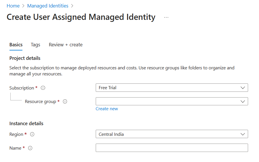 policy assignment managed identity